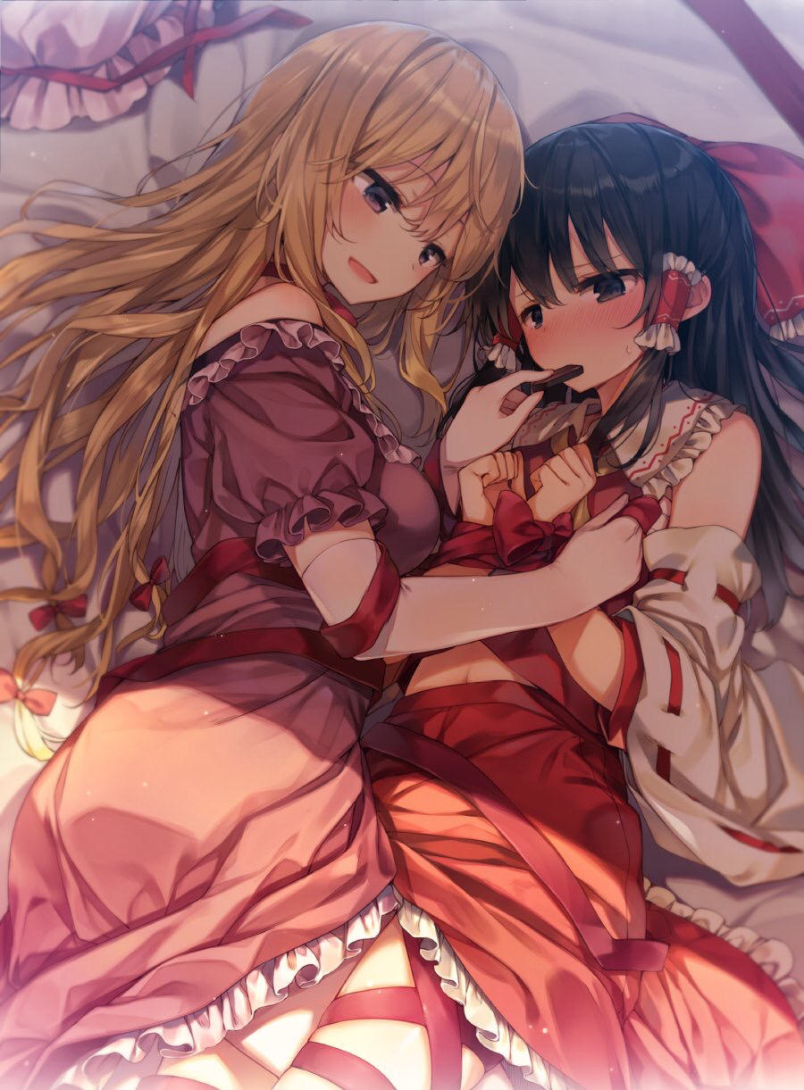 これから燃え上がる直前のような二次美少女同士の百合からレズになりそうな二次エロ画像-24